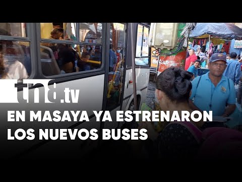 Buses nuevos para la comodidad de la ciudadanía en Masaya - Nicaragua