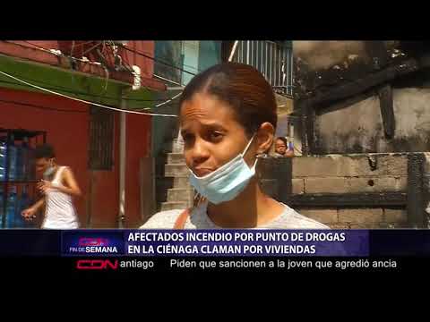 Afectados incendio por punto de drogas en La Ciénaga claman por viviendas