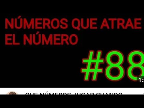 NÚMEROS QUE JALA EL 88