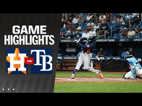 Astros vs. Rays Game Highlights (8/12/24) | MLB Highlights