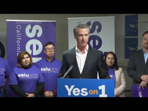 California Gov. Newsom campaigns for mental health ballot measure
