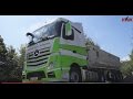 Cignik siodowy MERCEDES ACTROS z naczep wywrotk 