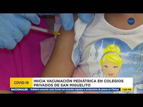 Inicia la vacunación pediátrica en colegios privados en San Miguelito