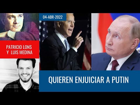 Biden quiere enjuiciar a Putin por crímenes de guerra