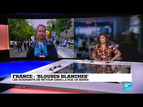 France : - Blouses blanches : les soignants de retour dans la rue ce mardi