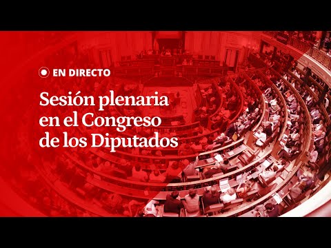 EN DIRECTO | Sesión plenaria en el Congreso de los Diputados