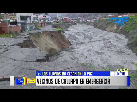 Vecinos de Callapa están en estado de emergencia por deslizamientos tras lluvias