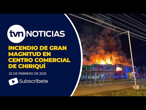 Incendio de gran magnitud en centro comercial de Chiriquí