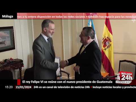 Rey Felipe VI se reúne con presidente de Guatemala