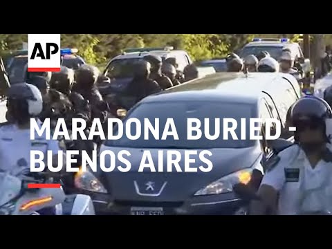 Maradona buried as thousands mourn in Buenos Aires