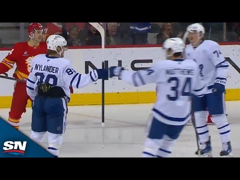 Maple Leafs William Nylander Notches Second Career Hat Trick vs. Flames