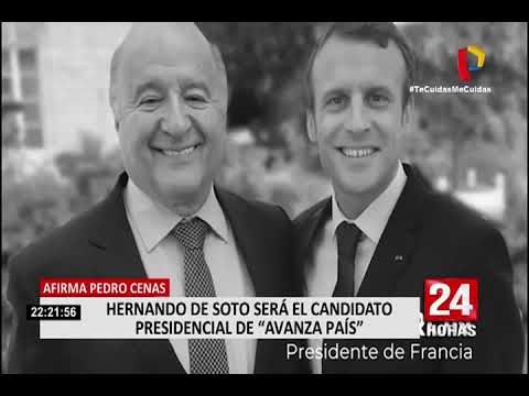 Hernando de Soto: confirman que economista será candidato presidencial por Avanza País