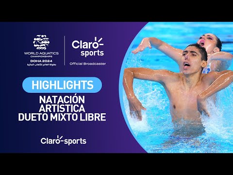 Natación artística | Dueto mixto libre | Doha 2024 | 10 de febrero | Highlights