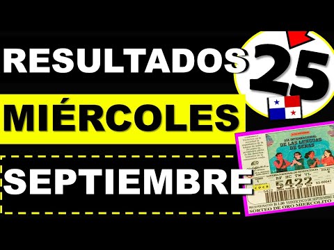 Resultados Sorteo Loteria Miércoles 25 Septiembre 2024 Loteria Nacional Panama Miercolito Hoy Q Jugó