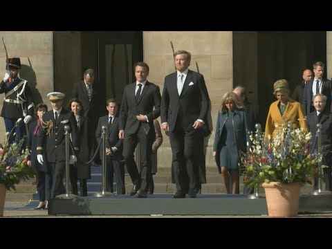 Macron accueilli par le roi des Pays-Bas à Amsterdam | AFP Images