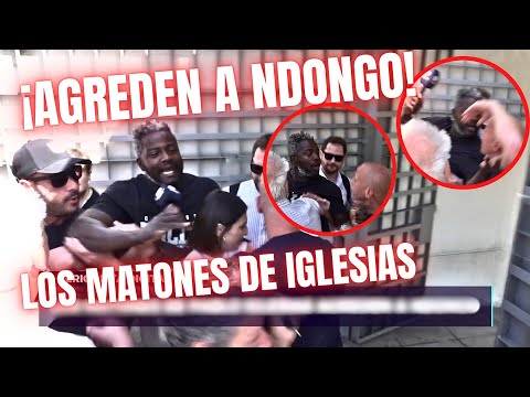 Los MATONES de GIMNASIO de PABLO IGLESIAS a la CAZA del reportero BERTRAND NDONGO