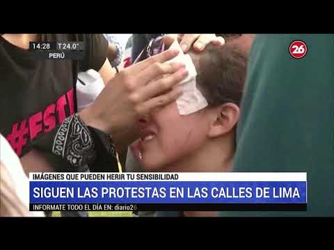 Violencia en las calles de Perú tras la destitución del presidente Vizcarra