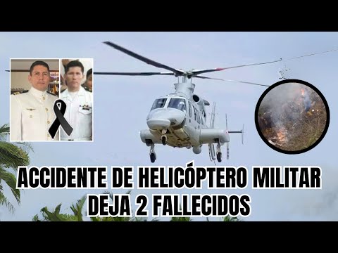 Helicóptero de la Armada se estrelló en el recinto La Frutilla de la provincia de Santa Elena