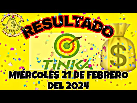 RESULTADO TINKA DEL MIÉRCOLES 21 DE FEBRERO DEL 2024 /LOTERÍA DE PERÚ/