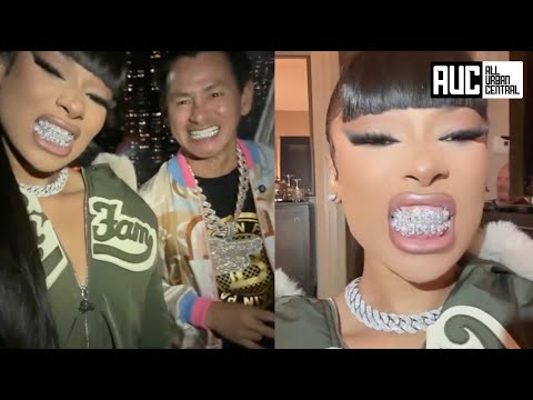 Megan Thee Stallion Snaps and Gets A Diamond Grill From Johnny Dang