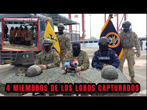 Fuerzas Armadas capturan a 4 integrantes de Los Lobos en El Oro