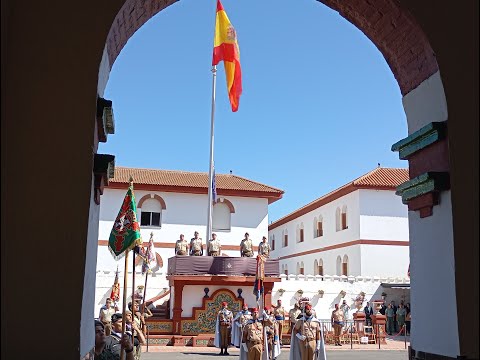 Así ha sido la despedida de la bandera del general Rocha