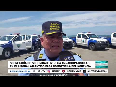 Secretaría de Seguridad entrega 15 radiopatrullas en el Litoral Atlántico