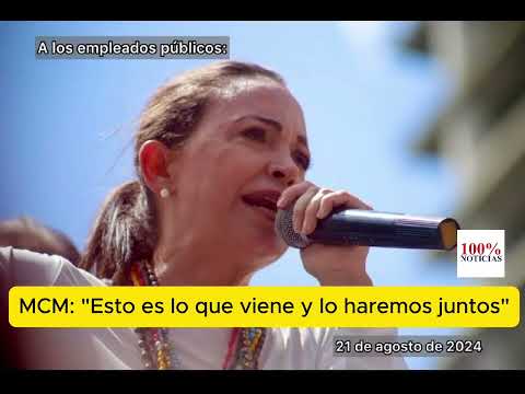 MCM manda un mensaje de unidad, solidaridad y reconciliación a los empleados públicos venezolanos