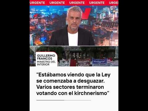 'NO HABLÉ CON MILEI': Guillermo Francos habló luego de que se levantara la sesión por la Ley Ómnibus