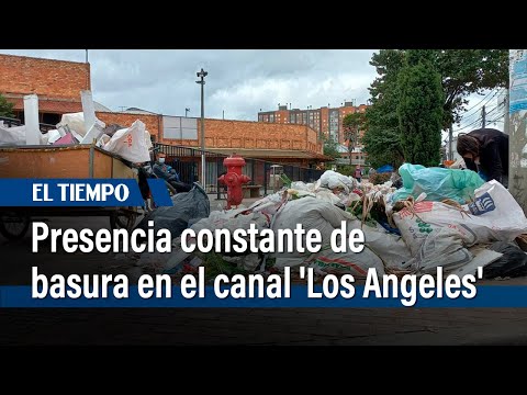 Presencia constante de basura y ladrones en el canal 'Los Angeles' en Engativá | El Tiempo