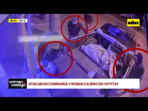 Golpe tipo comando en Yatytay: arrancaron cajero automático tras tomar comisaría