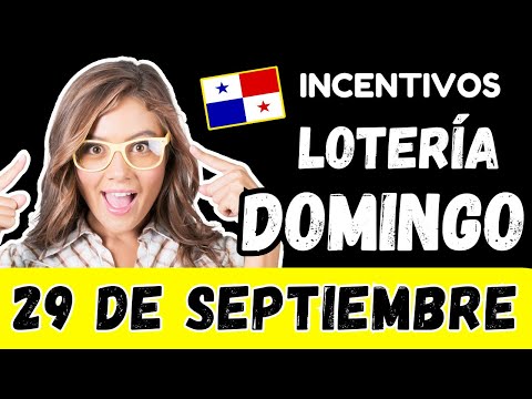 Premios de Incentivos Para Domingo 29 de Septiembre 2024 Sorteo Dominical Lotería Nacional de Panamá