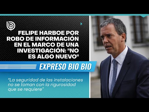 Felipe Harboe por robo de información en el marco de una investigación: No es algo nuevo
