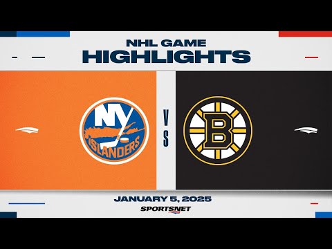 NHL Highlights | Islanders vs. Bruins - January 5, 2025