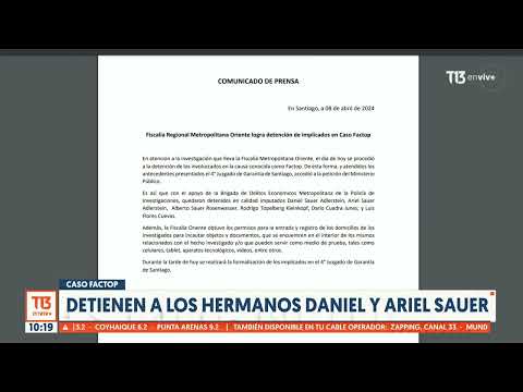 Caso Hermosilla: Detienen a los hermanos Ariel y Daniel Sauer, dueños de Factop