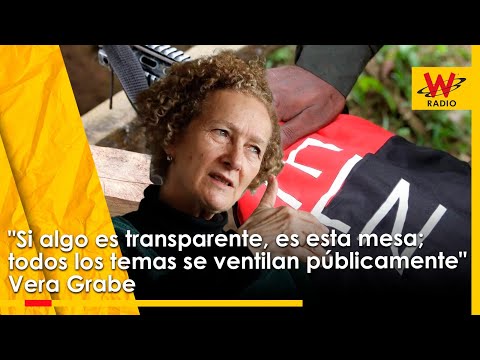 Si algo es transparente, es esta mesa; todos los temas se ventilan públicamente: Vera Grabe | La W