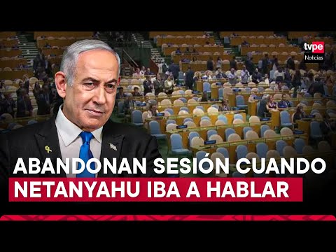 Varias delegaciones de países abandonaron la sesión de la ONU cuando iba a hablar Netanyahu