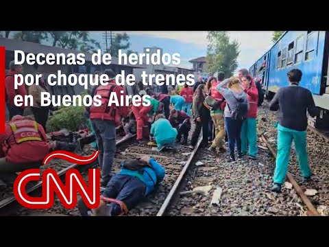 Un descarrilamiento y choque de trenes en Buenos Aires deja decenas de heridos