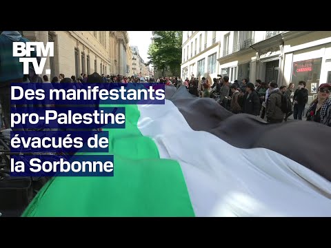 Des manifestants pro-Palestine se sont installés à la Sorbonne avant d'être évacués par la police