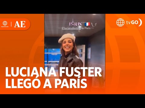Luciana Fuster llegó a París para coronar a la Miss Grand Francia | América Espectáculos (HOY)