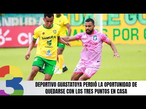 Deportivo Guastatoya perdió la oportunidad de quedarse con los tres puntos en casa