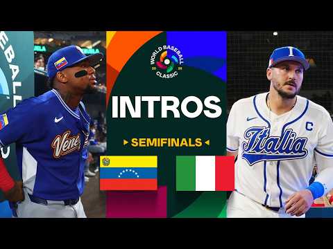 FULL INTROS ahead of Team Venezuela vs. Team Italy | World Baseball Classic semifinals