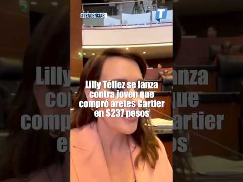 Lilly Téllez se lanza contra joven que compró aretes Cartier en $237 pesos #shortvideo
