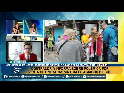 Contraloría informa sobre polémica por venta de entradas virtuales a Machu Picchu