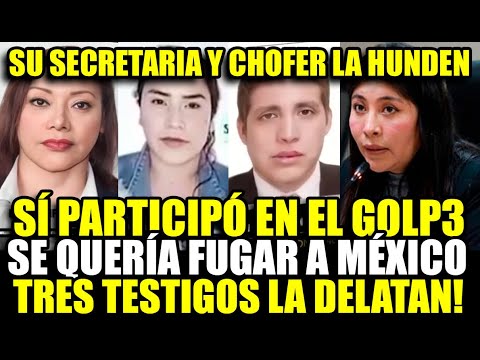 BETSSY CHAVEZ: TESTIMONIOS CLAVE CONFIRMAN SU PARTICIPACIÓN EN EL GOLP3 DE PEDRO CASTILLO Y LA HUNDE