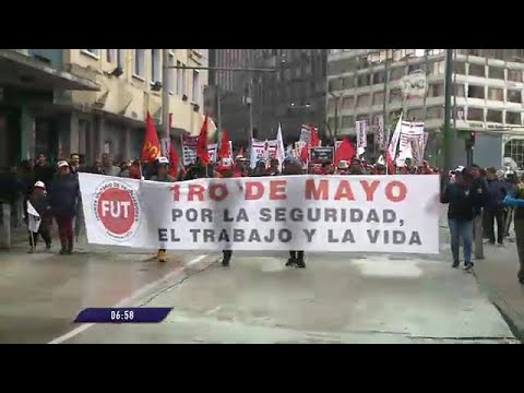 Día del Trabajador: multitudinaria marcha se desarrolló en Quito