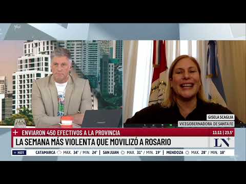 Entrevista a la Vicegdora. de Santa Fe, Gisela Scaglia, en medio de la ola de violencia en Rosario
