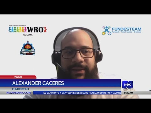 Alexander Cáceres se refiere a las Olimpiadas Robo?ticas en Panama?