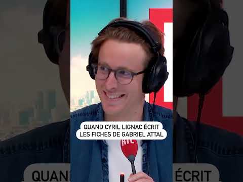 Quand Cyril Lignac écrit les fiches de Gabriel Attal