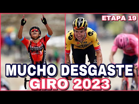 RESUMEN ETAPA 19  GIRO de ITALIA 2023  Pensando en la Cronoescalada